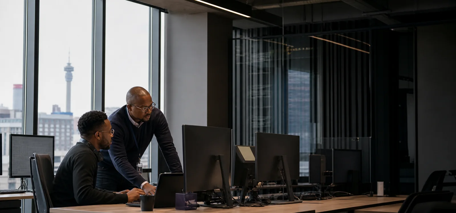 Eolykab engineers working in a modern enterprise technology environment